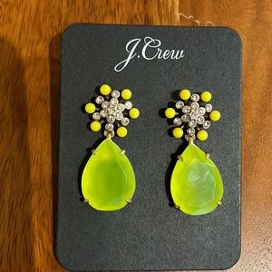 J.Crew Star Flower Drop Earrings